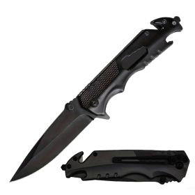 5-in-1 Multi-Tool Spring Assist Folding Camping Knife