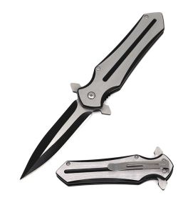 Spear Point Black Collectible Spring Assist Knife Dagger