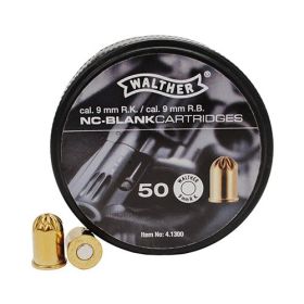 Walther Revolver Half Load Blank Cartridges 9MM RK 50 Cartridges Crimped