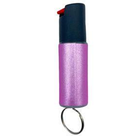 Pink Sparkle Keychain Pepper Spray for Self Defense - Safety Twist Top to Prevent Accident