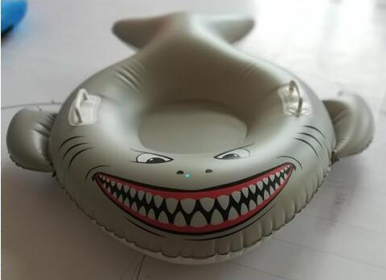 Meg Snow Tube, Inflatable Snow Tube Sled Heavy Duty, Megalodon Pool Float For