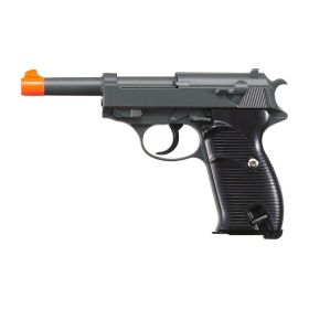G21 Heavy Weight Spring Pistol P38 Style with Metal Magazine Gray 240 FPS