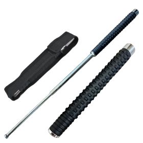 26 Inch Self Defense EXTENDABLE Silver Finish Walking Steel Stick Baton