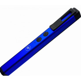 Stun Gun Self Defense Blue Pen Style with LED Light USB Rechargeable