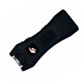 Slim Max Power Black Stun Gun Mini Rechargeable - LED Light & Case