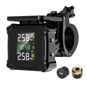 PSM9o Solar energy monitoring tire pressure device motorcycle tire pressure sensing 3.2-inch LCD electric motorcycle tire pressure battery 500 mAh