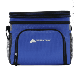 Ozark Trail Soft-Sided 12-Can Cooler, Blue