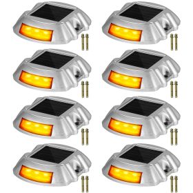 Vevor Driveway Lights, 8-Pack Solar Driveway Lights with Switch Button, Solar Deck Lights Waterproof