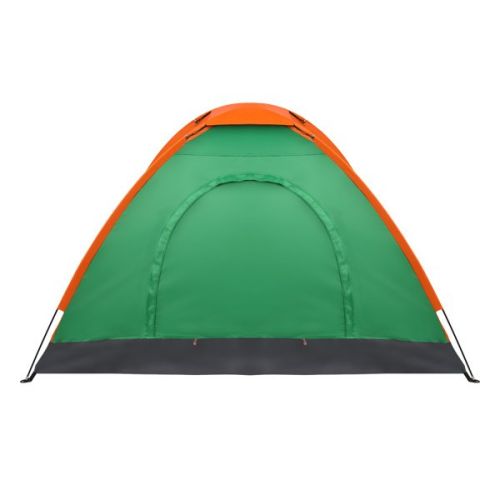 2-Person Waterproof Camping Dome Tent for Outdoor Hiking Survival Orange & Green