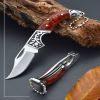 Premium Folding Knife with Pocket Clip – Sleek Narrow-Axis Design, Compact Machete for EDC, Outdoor, Survival & Hunting, Ideal Gift for Collectors