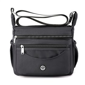 Women's New Shoulder Bag Fairy Student Underarm Bag Women's Pleated Handbag (Color: Black)