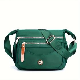 Crossbody Bags For Women Multi-Pockets Shoulder Bag Purses Waterproof Travel (Color: Green)
