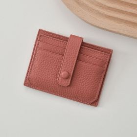 Ultra-thin Card Holder Women's South Korea Multi-card-slot (Option: Cameo Brown)