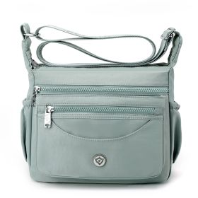 Women's New Shoulder Bag Fairy Student Underarm Bag Women's Pleated Handbag (Color: Blue)