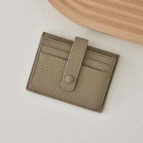 Ultra-thin Card Holder Women's South Korea Multi-card-slot (Option: Elephant Gray)