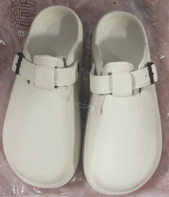 Indoor Home Slippers Lightweight Soft Sole EV Shoes (Option: white-36.)