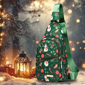 Christmas Holiday Chest Bag (Color: Green)