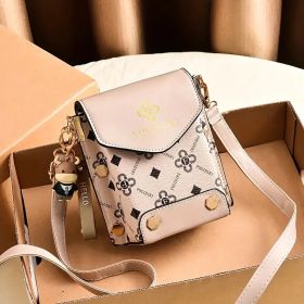 Small Crossbody Phone Bag Travel Crossbody Cellphone Wallet Bag Shoulder Bag Coffee (Color: White)