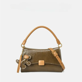 New Macaron Color System Shoulder Armpit Bag Temperament New Women's Bags Cross-border Live Hot Models Women's Bags (Color: Brown)