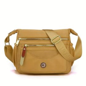 Crossbody Bags For Women Multi-Pockets Shoulder Bag Purses Waterproof Travel (Color: Yellow)