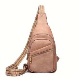 Small Sling Bag For Women Crossbody Bags For Women Trendy Leather Fanny Packs For Women Cross Body (Color: pink)
