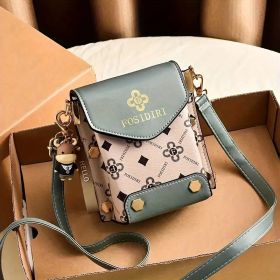 Small Crossbody Phone Bag Travel Crossbody Cellphone Wallet Bag Shoulder Bag Coffee (Color: Green)