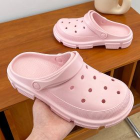 Outdoor Summer Women Men Sandals Beach Slippers Garden Clogs Shoes (Option: Pink-40to41)