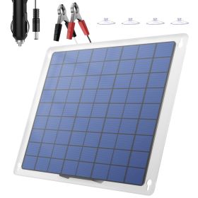 Solar Panel Car Battery Charger Portable Waterproof Power Trickle Battery Charger 12V&car Battery maintainer for Car Boat Marine Motorcycles Truc (W: 20)
