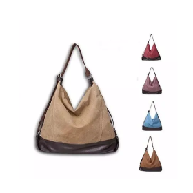 ALBA A Line Shoulder Bag By Journey Collection (Color: Khaki)