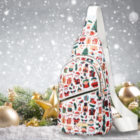 Christmas Holiday Chest Bag (Color: White)